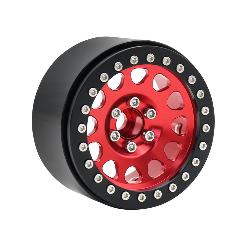 1/10 RC Crawler CNC Aluminum Alloy 2.2" Beadlock Wheels Rim for TRX4 TRX6 D90 Axial SCX10 Wraith Capra 1.9 RGT EX86100