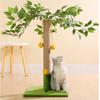 Lemon Tree Cat Scratcher Kitten Scratching Post with Natural Sisal Rope for Indoor Cats Claw Scratcher Vertical Green Cat Tree with Dangling