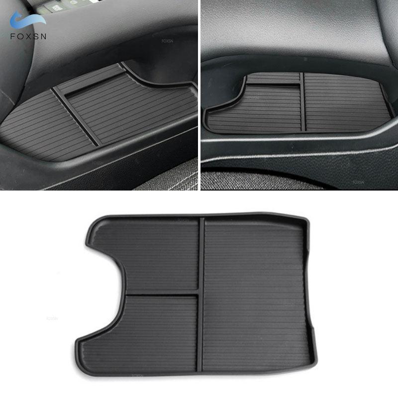 For Honda HRV HR-V ZRV ZR-V 2024 TPE Black Car Interior Stowing Tidying Center Console Lower Storage Tray Organizer Case