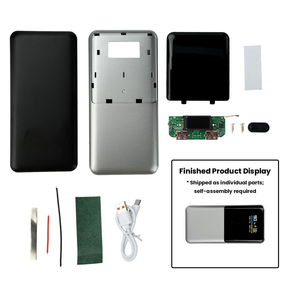 22.5W Fast Charging Module TFT Color Screen Digital Display Mobile Power 3.7V Ternary Lithium Battery Motherboard DIY Rechar
