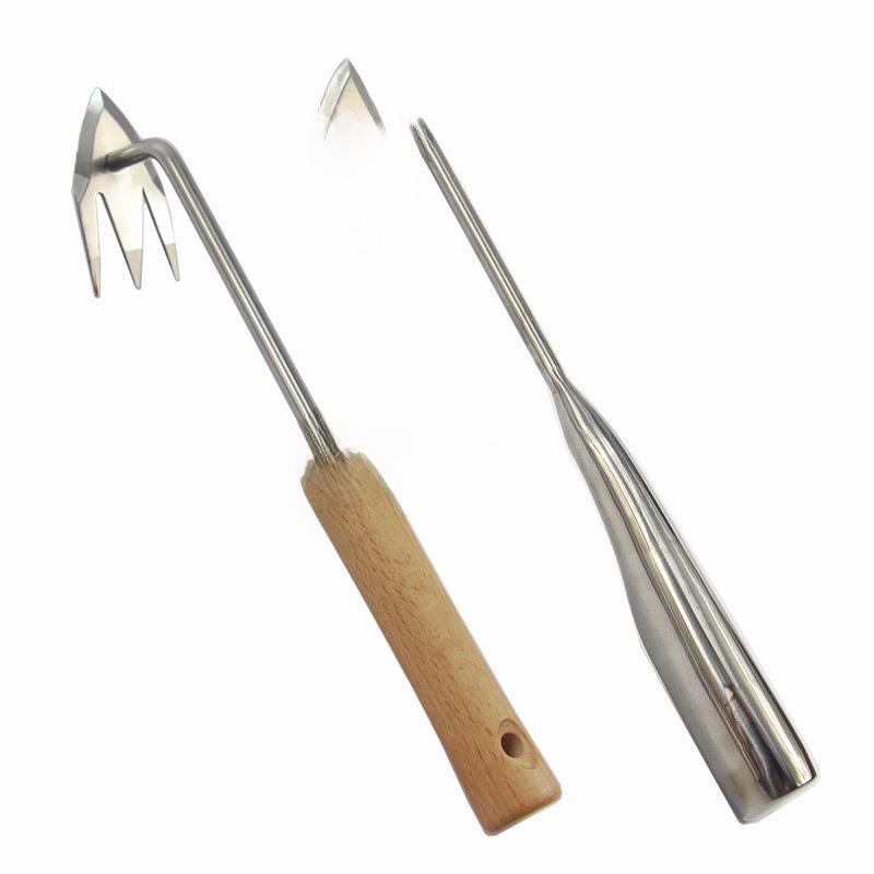 Набор садовых инструментов из нержавеющей стали для прополки и посадки