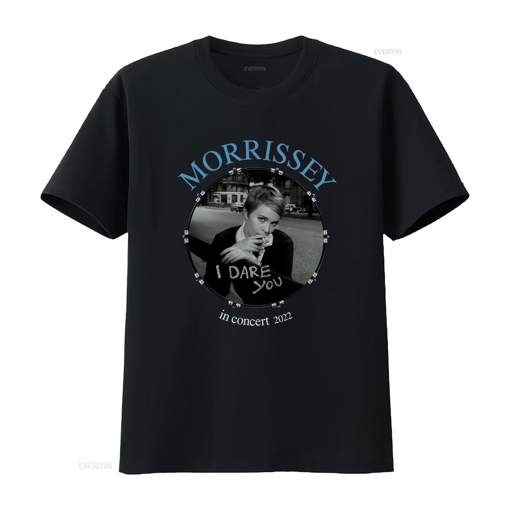 Morrissey Jean Seberg 2022 Organic T Shirt I Dare You In Concert Design Trendy Street Style vintage Washed Slightly homme Soft
