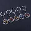 Rotatable Wheel Hub&Brake Keychain 3D Car Accessories Keychain Wheel Hub Key Chain  Girls Boys