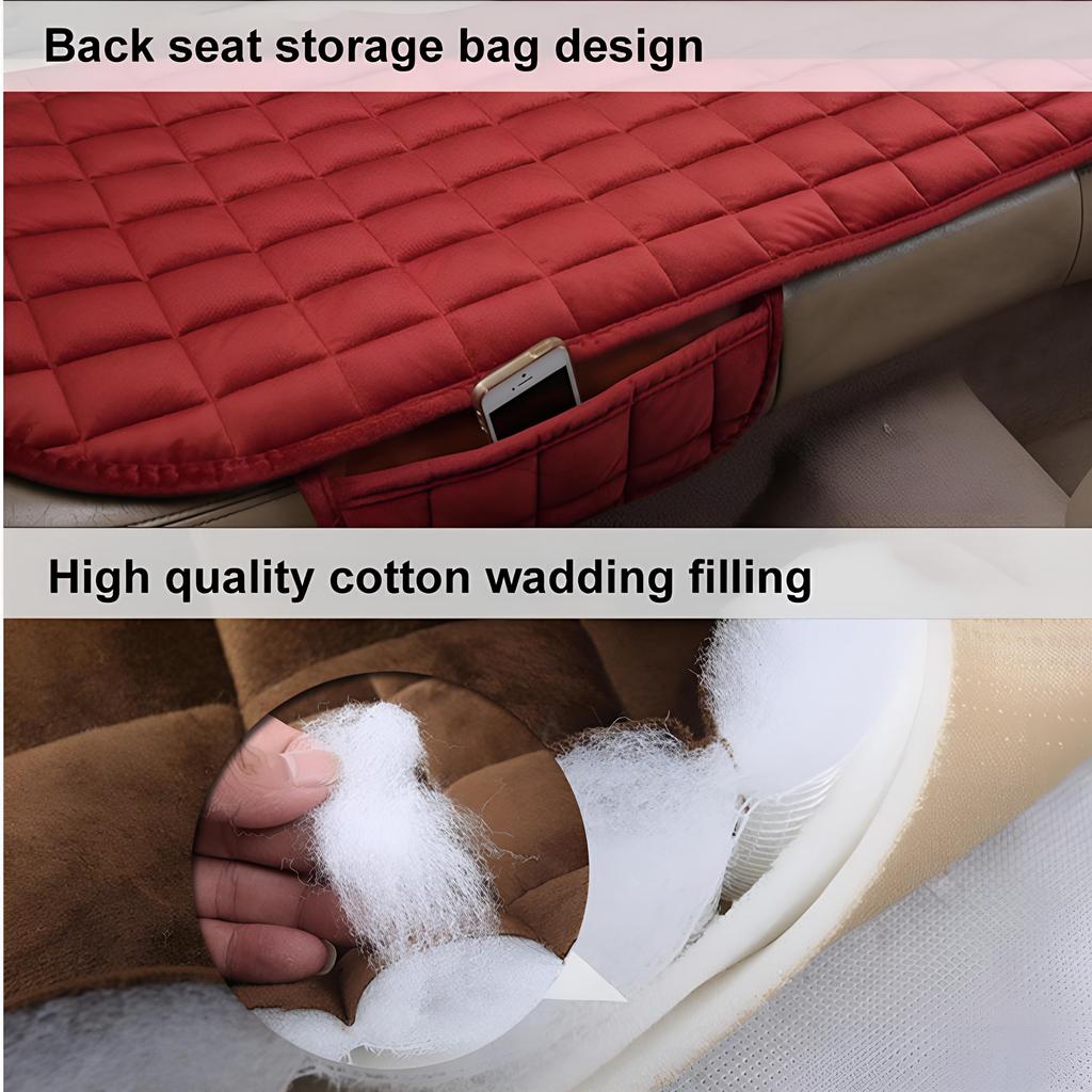 Чехол-подушка на автомобильное сиденье передний задний нескользящий зимний протектор для авто коврик-подкладка сохраняет тепло универсальный размер для грузовика внедорожника минивэна