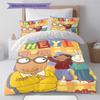 Arthur Cartoon Pattern Bedding Set Quilt Cover Pillowcase Home Decor Gift (1 * duvet cover + 2 * pillowcase, without core)