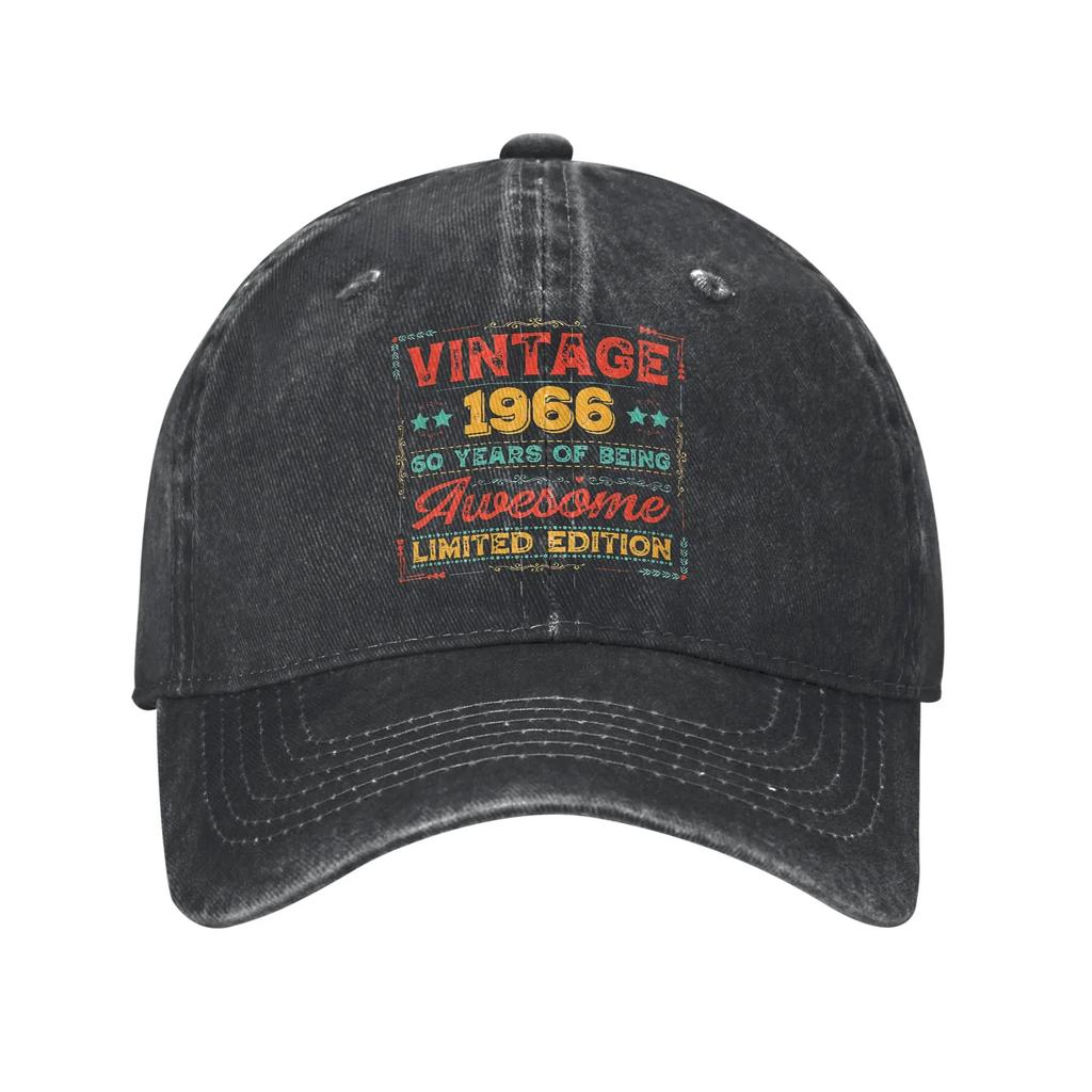 Vintage th Unisex Style Baseball Caps th Birthday Distressed Denim Hats Cap Outdoor Adjustable Fit Sun Cap