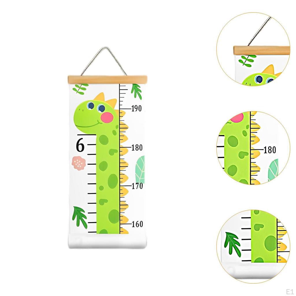 Children's Height Chart, Growth Record, Wall Hanging Ruler for Playroom Decoration