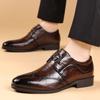 Деловая мужская обувь из лакированной кожи, мужские броги, туфли Fo Man, модельные туфли, лоферы, острый нос, мужская обувь больших размеров для мужчин