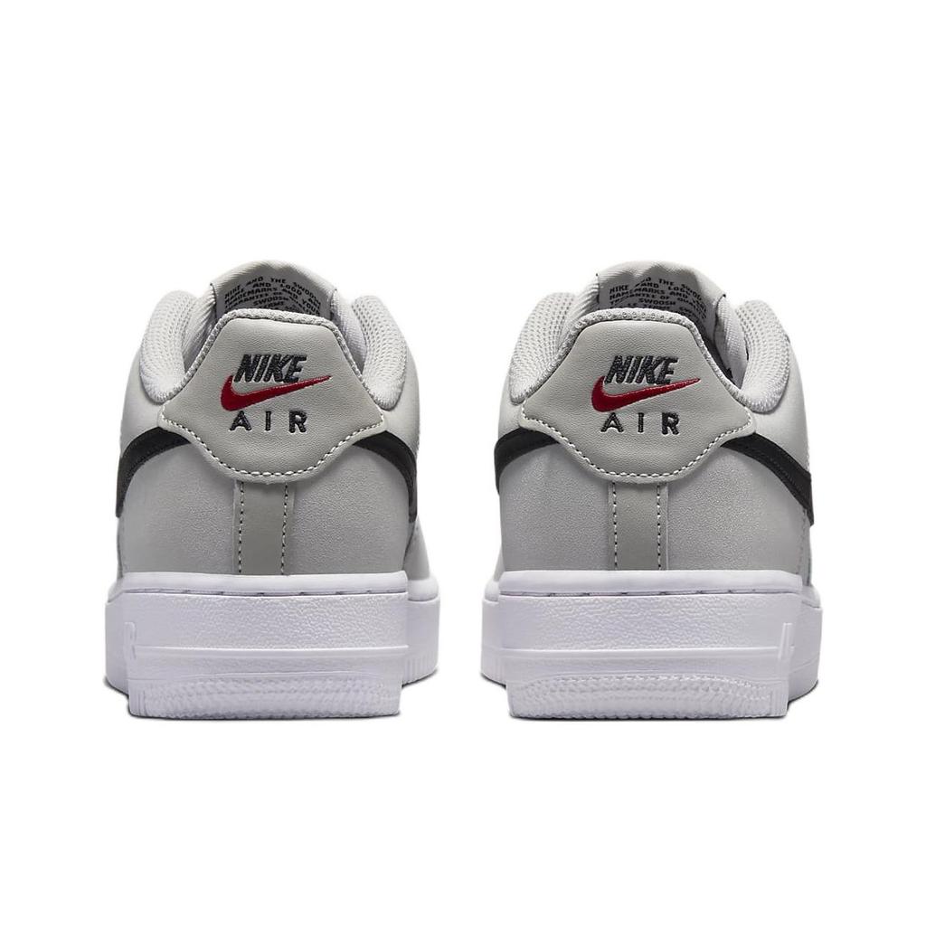 Nike Кроссовки Air Force 1 LV8 GS Light Iron Ore черные детские серо-белые FZ1021-001