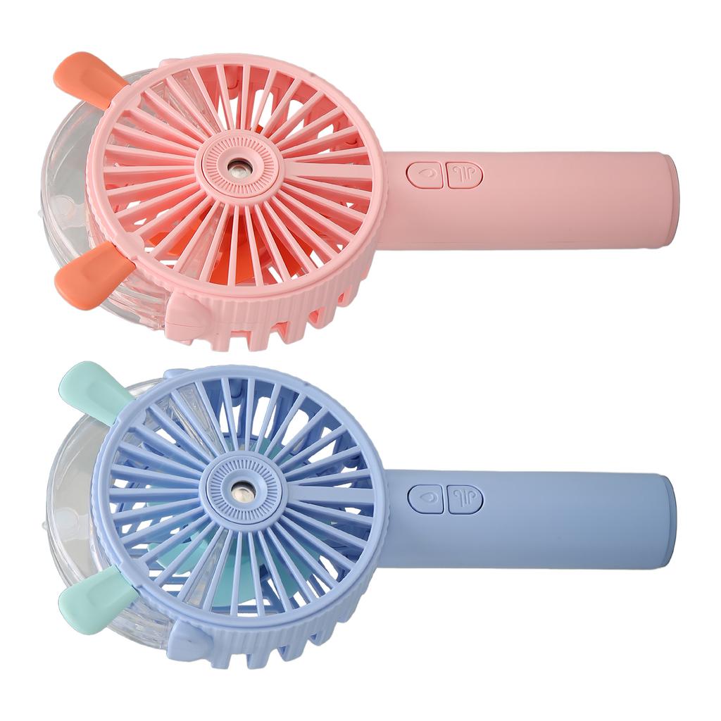 Ручной вентилятор с автоматическим распылением, USB-зарядкой, гуманизированной конструкцией решетки, низким уровнем шума, 3 скоростями, портативный вентилятор