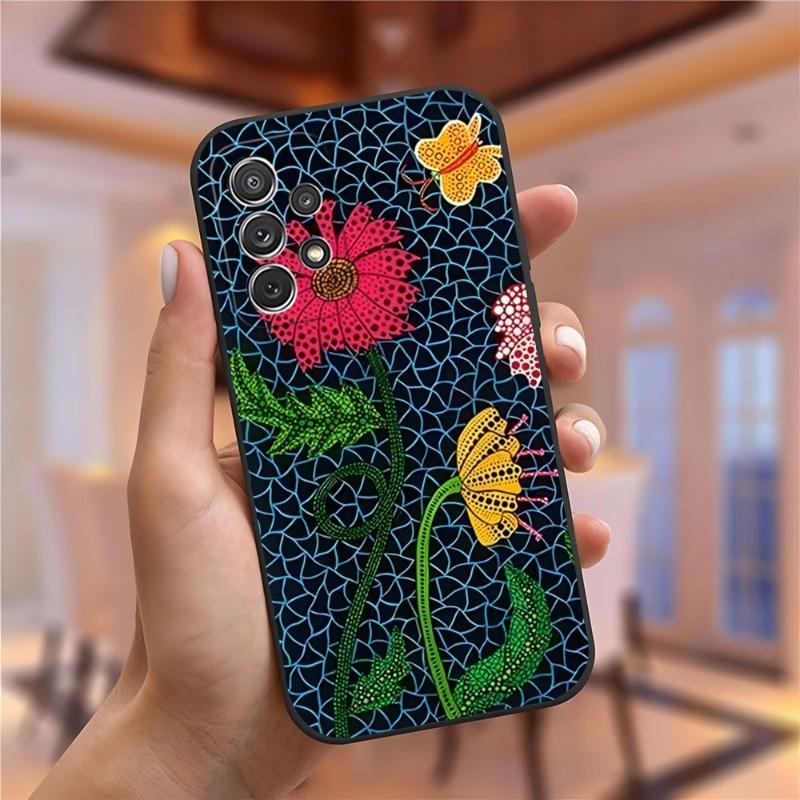 Чехол для телефона с рисунком Яёи Кусамы для Samsung Galaxy S23 S22 S10 S20 S30 S21 S8 S9 Pro Plus Ultra Fe Дизайн Задняя крышка
