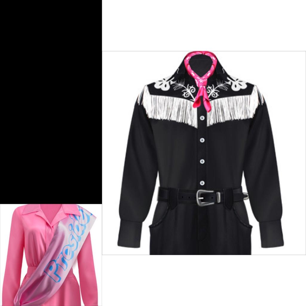 Костюм для косплея по фильму «Барби» 2023 года из ледяной конопляной ткани с полиуретановым материалом