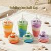 Silicone Foldable Ice Ball Cup Food Grade Collapsible Silicone Cup Portable Travel Tumbler  Office