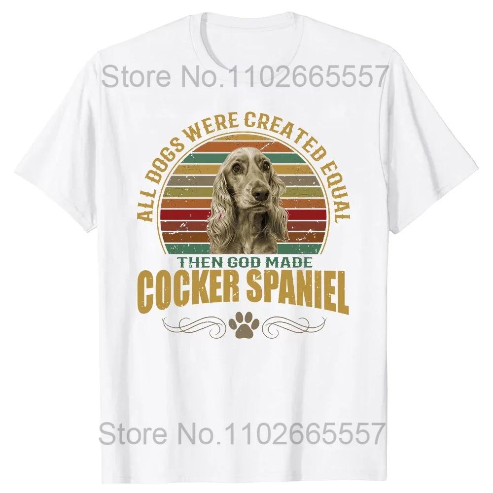 Funny Colorful Splash Art Cocker Spaniel Dog T Shirt Tee Tops Round Neck ShortSleeve Tshirt Clothing Casual Basic Tshirts