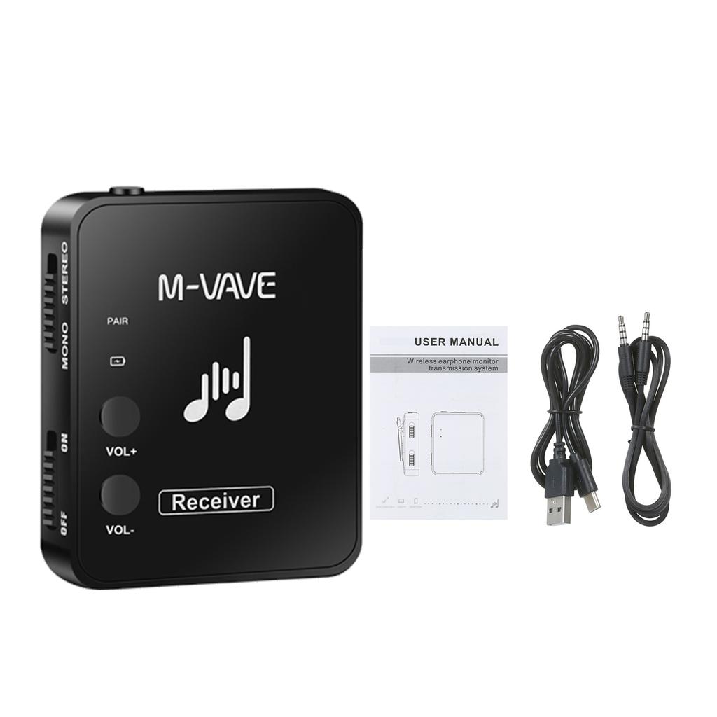 M-VAVE WP-10 Беспроводная аудиосистема Наушники Монитор Передача Без Потерь Стерео Моно Рекордер Перезаряжаемый Передатчик Приемник