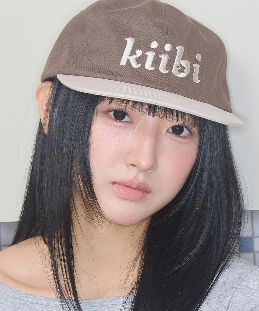 Двухцветная кепка Kiibi Logo Коричневый и Овсяный
