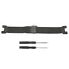 Metal Mesh Watch Band Smartwatch Wrist Strap Replacement Bracelet for Amazfit TRex Pro(Black )
