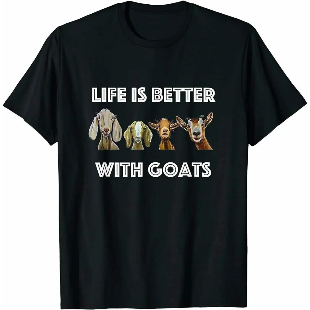 Футболка «Жизнь лучше с козами» от Goat Lover
