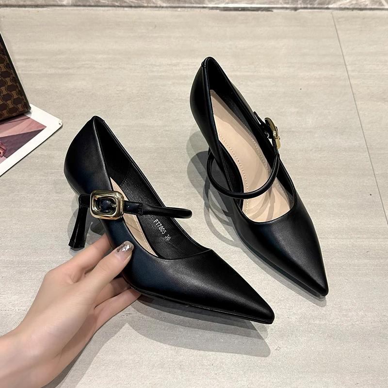 Fashion Women Shoes Pumps PU High Heels Fashion Office Shoes Stiletto Party Female Shoes Comfort Women Heels 2024