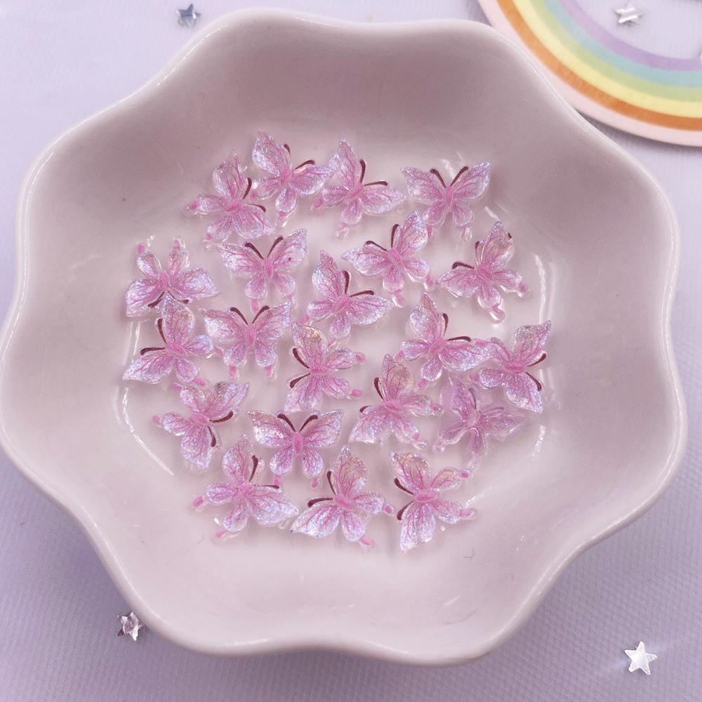 50 шт. красочные мини-милые хрустальные бабочки для дизайна ногтей с плоской задней поверхностью, стразы, аппликация, сделай сам, свадебный декор для скрапбукинга, поделки