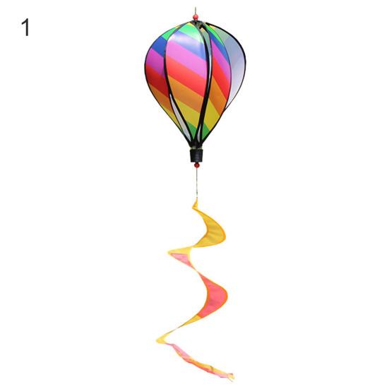 Fashion Tops Sequin Wind Spinner Funny Rotating Spiral Balloon Windmill Ornament for Decoration