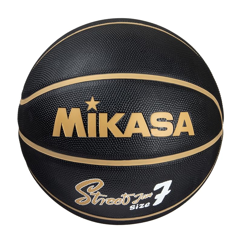 Баскетбольный мяч Mikasa, Размер 7, Резина, Черно-золотой, BB702B-BKGL-EC, Рекомендуемое внутреннее давление: 0,22-0,32 кгс/см²