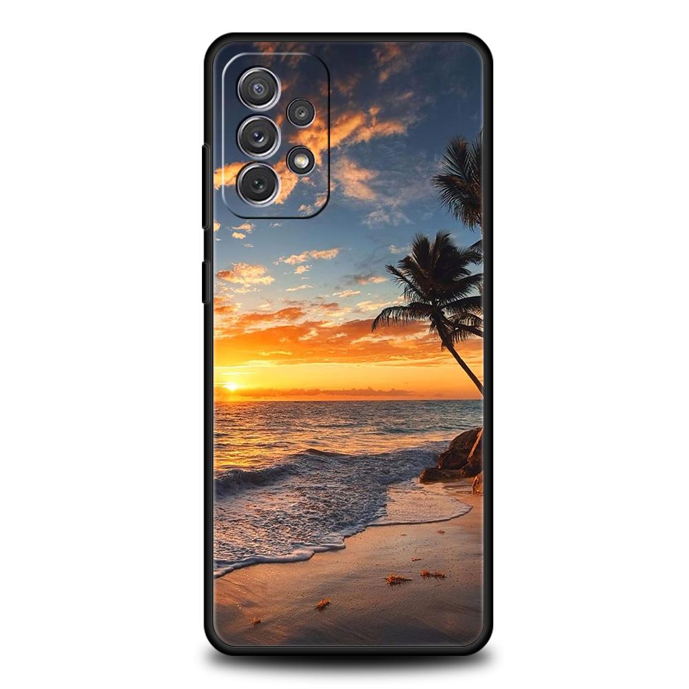 Чехол с летним рендерингом для Samsung A24 A12 A14 A32 A50 A70 A20E A20S A10S A22 A30 A40 A34 A54 A42 A52 5G A02S A04s