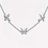 18K Gold Plated Exquisite Butterfly Ladies Cute Heart shaped Star Flower Pendant Zircon Bracelet Chain Y2K Jewelry Gift