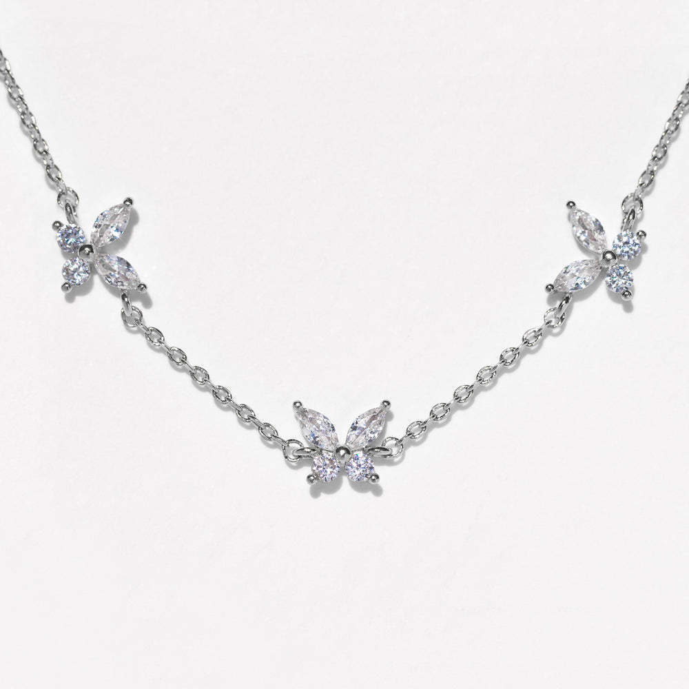 18K Gold Plated Exquisite Butterfly Ladies Cute Heart shaped Star Flower Pendant Zircon Bracelet Chain Y2K Jewelry Gift