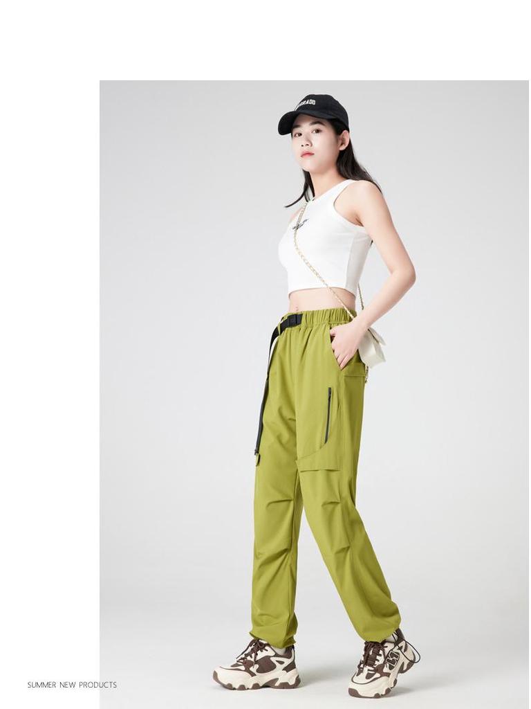 Женские повседневные водонепроницаемые брюки карго с несколькими карманами для работы, 2025: Весенний ветрозащитный плащ прямого кроя для занятий спортом на открытом воздухе