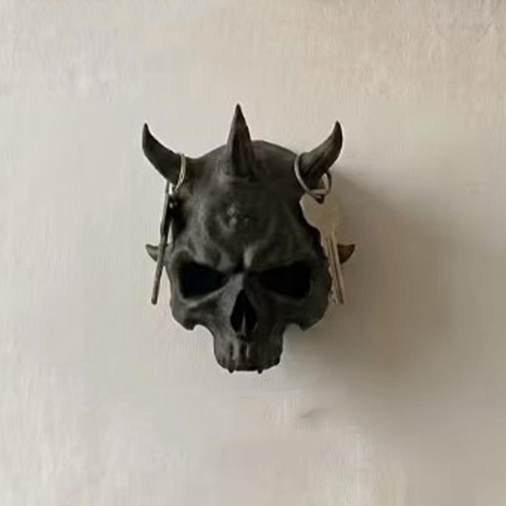 3D Printed Halloween Skull Wall Hook Unique Skull Head Wall Hanger Skull Wall Ornament Bedroom