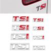 1pcs 3D Metal TSI Letter Rear Trunk Emblem Badge Stickers Decal Car Styling For Polo Golf 5 6 7 CC Passat B5 B6 Bora