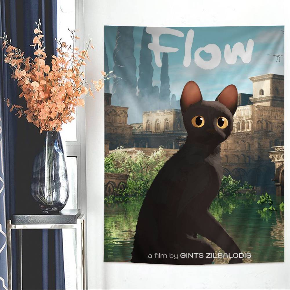 Flow Movie Printed Large Wall Tapestry Art Science Fiction Room Home Decor Decor Blanket