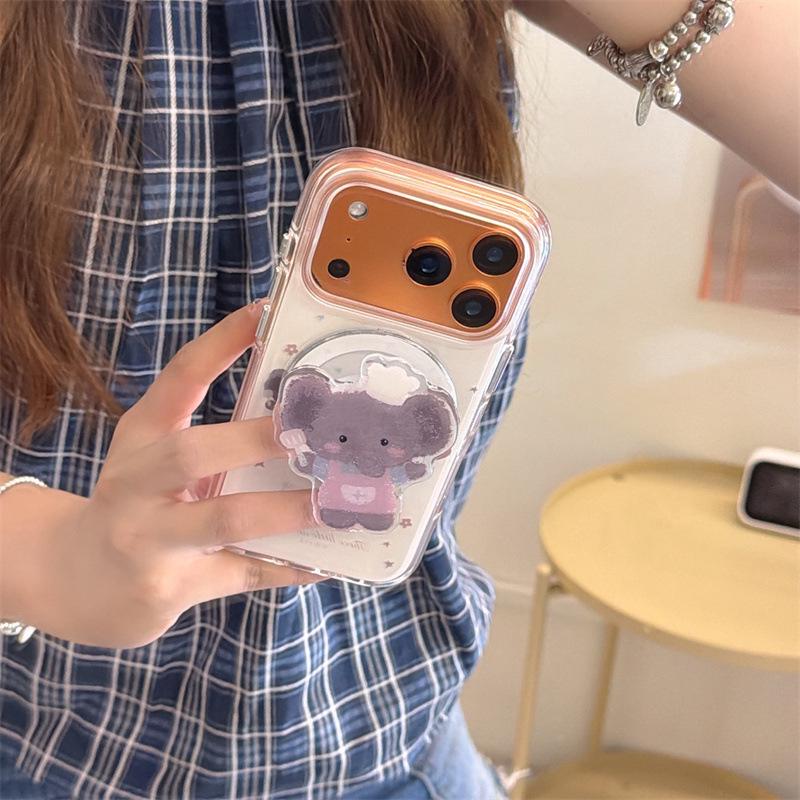 Мультяшные Цветы и Звезды Чехол для iPhone 16 Pro Max/15/14