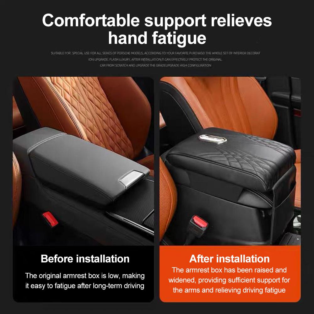Подушка для автомобильного подлокотника, мягкая губка из искусственной кожи, удлинитель подлокотника, центральная консоль, локоть, держатель для ткани, авто подушка для подлокотника, предметы интерьера