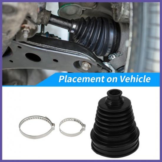 Универсальный пыльник ШРУСа с 2 хомутами из нержавеющей стали Ремонтный комплект пыльника ШРУСа