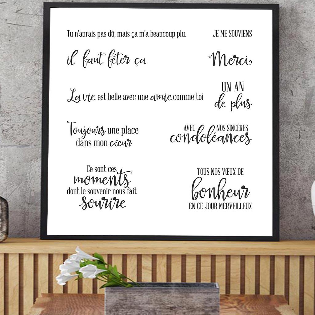 Французский алфавит DIY силиконовый прозрачный штамп клейкая печать тиснение альбом декор