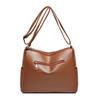 Female Soft Leather Large Capacity Middle-Aged Shoulder Crossbody Bag Multi-Layer Mother Bag