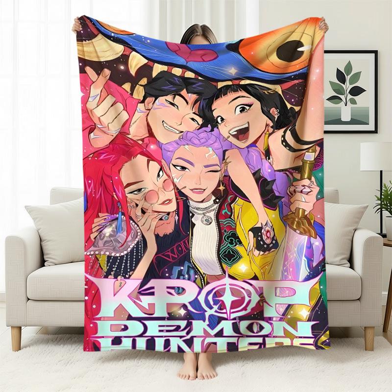 Kpop Witch Hunters Blanket Blanket Witch Hunters Peripheral Nap Blanket Printed Flannel Office Sofa Blanket