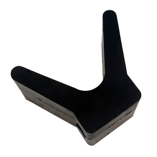 Упор на прицеп для лодки, устойчивая поддержка, V-образная рама для носа с креплением ролика 2 дюйма, ширина 4 дюйма, V-образный проем, не оставляющий следов, защита от ржавчины, упор для носа лодки