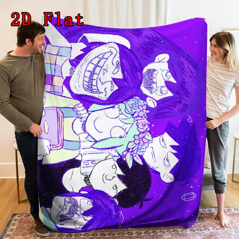 Omori 2D Flat Pattern Flannel Blanket High quality All Seasons Warmth and Comfort Perfect for Christmas Gifts.NMT0928129
