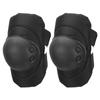 Children's Black Knee Pads Adjustable Protective Knee Cushion Pads Plastic Knee Guards