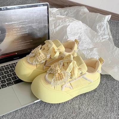 Весенние маленькие белые туфли женские уродливые милые туфли с большой головой новые универсальные в стиле кампус спортивные и повседневные кеды