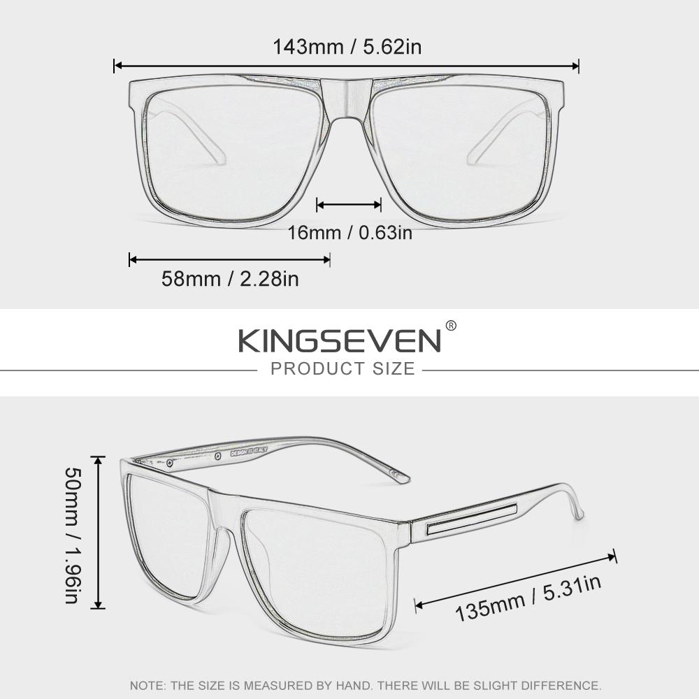 Kingseven Unisex Classic Popular Sunglasses Polarized Uv400 For Driving Outdoor Activities Eyewear Outdoor Sports Glasses
