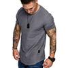 Men's Summer Solid Crew Neck Top Fashion Casual Short Sleeve T-Shirt