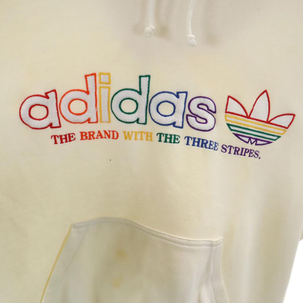 Adidas 80-е Винтаж сделано Descente Логотип Трилистник Толстовки с длинным рукавом Мужские Б/У