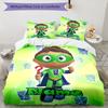 3pcs Custom Name Super Why Bedding Set Duvet Cover Closure Includes 1 Duvet Cover & 2 Pillowcases, Soft and Comfortable for All Seasons.