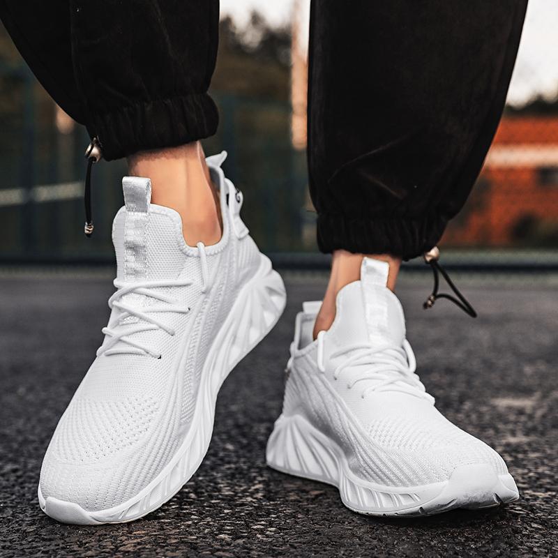 Мужская спортивная обувь 2024 весна уличная дышащая толстая подошва модная сетчатая обувь повседневная обувь для ходьбы вулканизированная обувь Zapatos Hombre