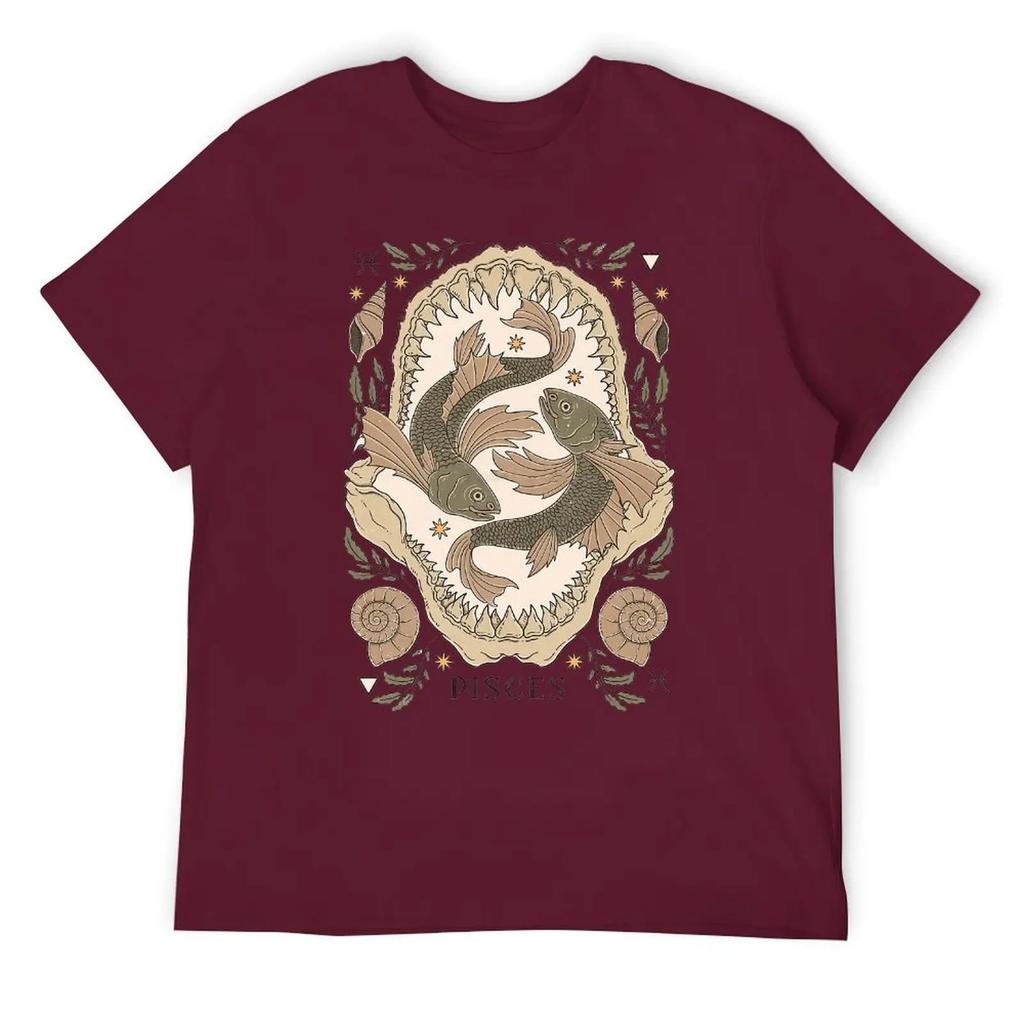 Fresh Pisces Twelve Constellation (12) T-shirt Move T-shirts Casual Graphic Funny Novelty Leisure USA Size