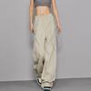 Summer Banana Pants Double Drawstring Sports Pants for Women Lantern Long Pants Casual Floor Wide Leg Pants